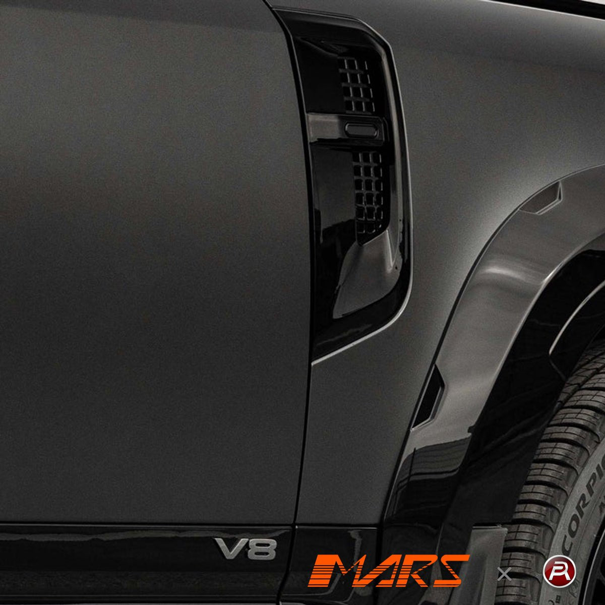 Gloss Black Urban Style Replacement Side Fender Guards Vent Set Bodykit for Land Rover Defender L663 90 110 130 2020 - 2025 - Mars Performance