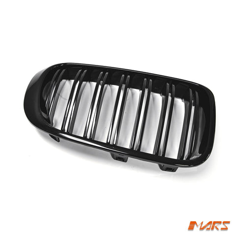 Gloss Black X4M Style Front Bumper Kidney Grille Grill Bodykit for BMW X4 F26 & X3 F25 LCI Facelift 2014 - 2018 - Mars Performance