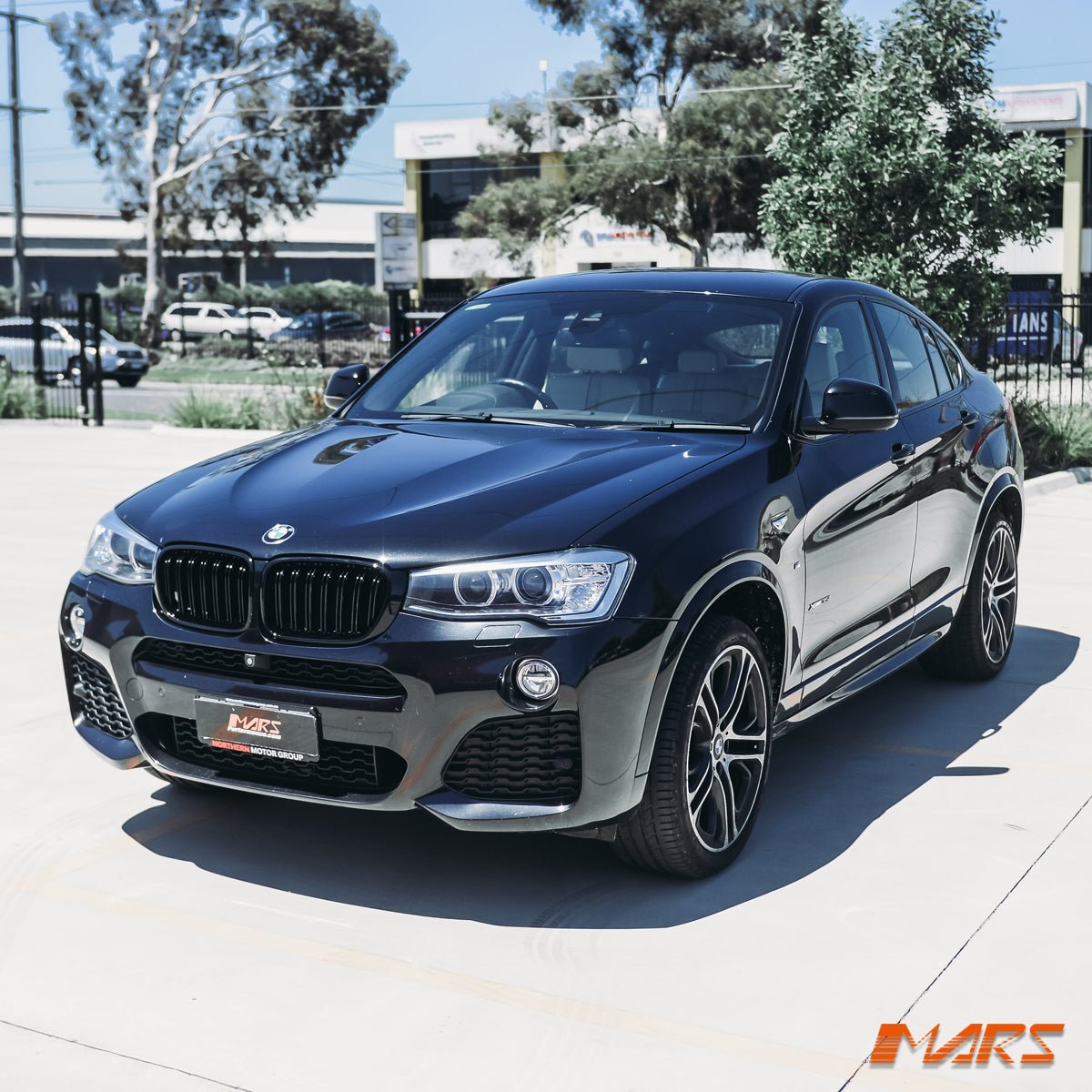 Gloss Black X4M Style Front Bumper Kidney Grille Grill Bodykit for BMW X4 F26 & X3 F25 LCI Facelift 2014 - 2018 - Mars Performance
