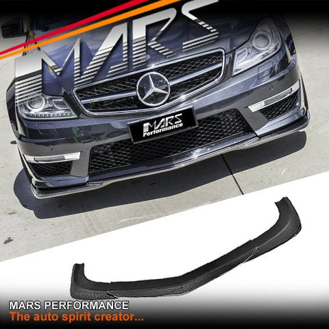 God - Hand style Carbon Fibre front bumper bar lip spoiler for Mercedes - Benz W204 AMG C63 11 - 14 - Mars Performance