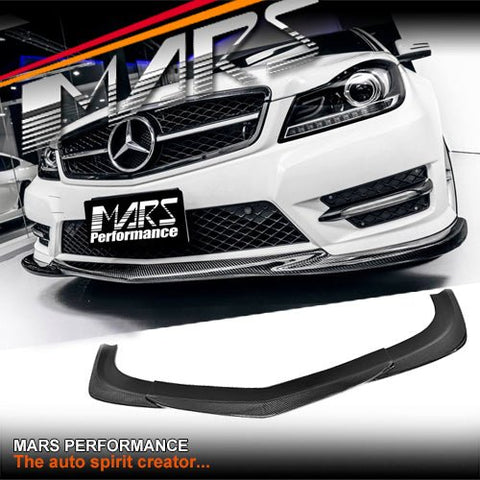 God - Hand style Carbon Fibre front bumper bar lip spoiler for Mercedes - Benz W204 AMG C63 11 - 14 - Mars Performance