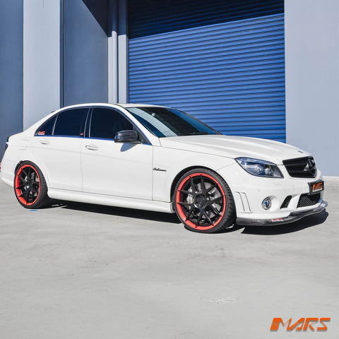 GodHand Style Carbon Fibre front bumper bar lip spoiler Bodykit for Mercedes - Benz W204 AMG C63 2007 - 2011 Pre update - Mars Performance