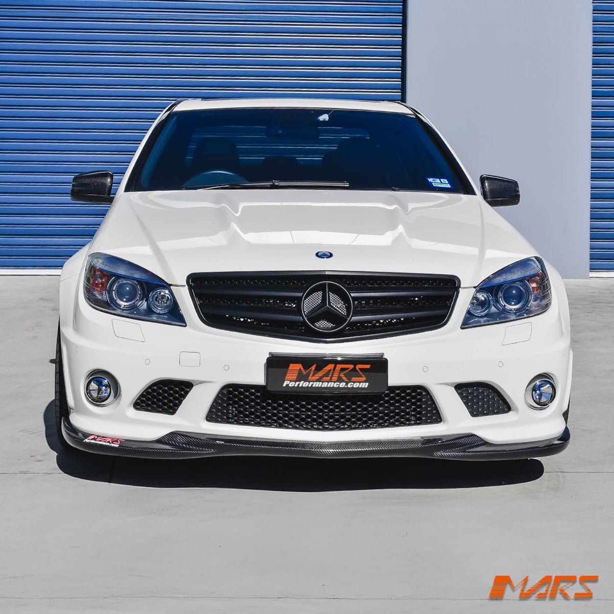 GodHand Style Carbon Fibre front bumper bar lip spoiler Bodykit for Mercedes - Benz W204 AMG C63 2007 - 2011 Pre update - Mars Performance