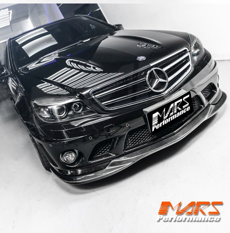 GodHand style front bumper bar Carbon lip Spoiler Bodykit for Mercedes - Benz W204 AMG C63 2007 - 2011 - Mars Performance