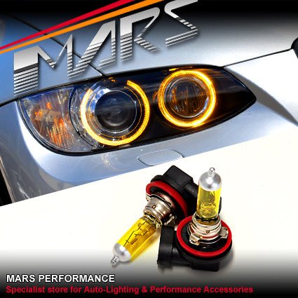 Golden 3000K H8 Angel Eyes Marker halogen bulbs for BMW E90 E92 E93 M3 E71 E84 E70 - Mars Performance