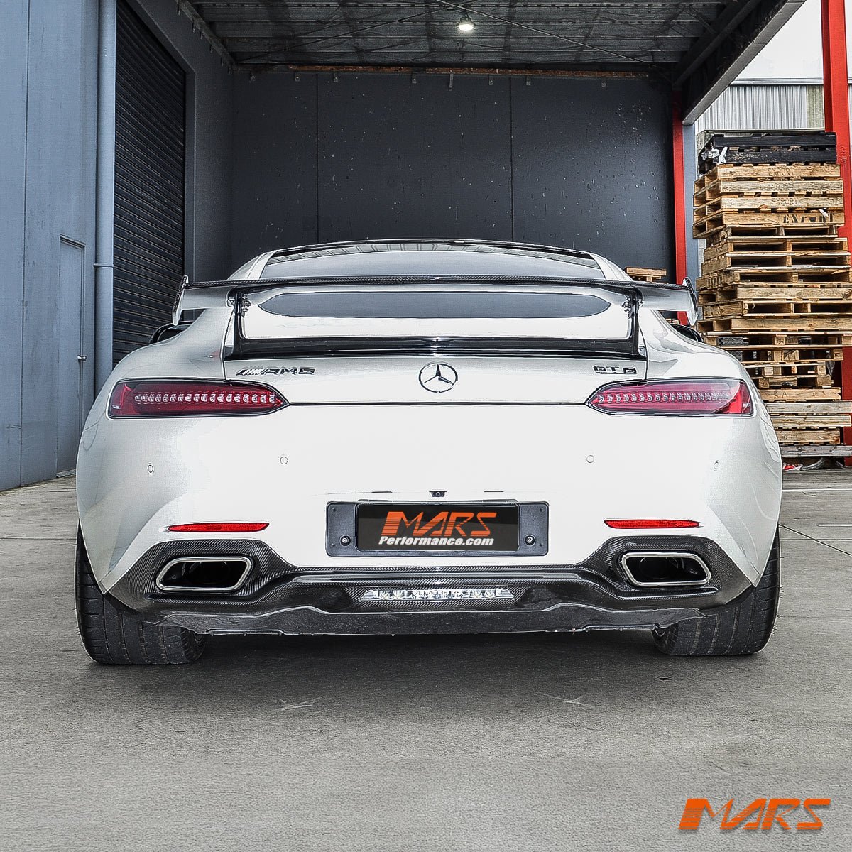 GT - R Style Carbon Fibre Rear Trunk Boot Spoiler Lip Wing Bodykit for Mercedes - Benz AMG GT & GT - S Coupe C190 2016 - 2021 - Mars Performance