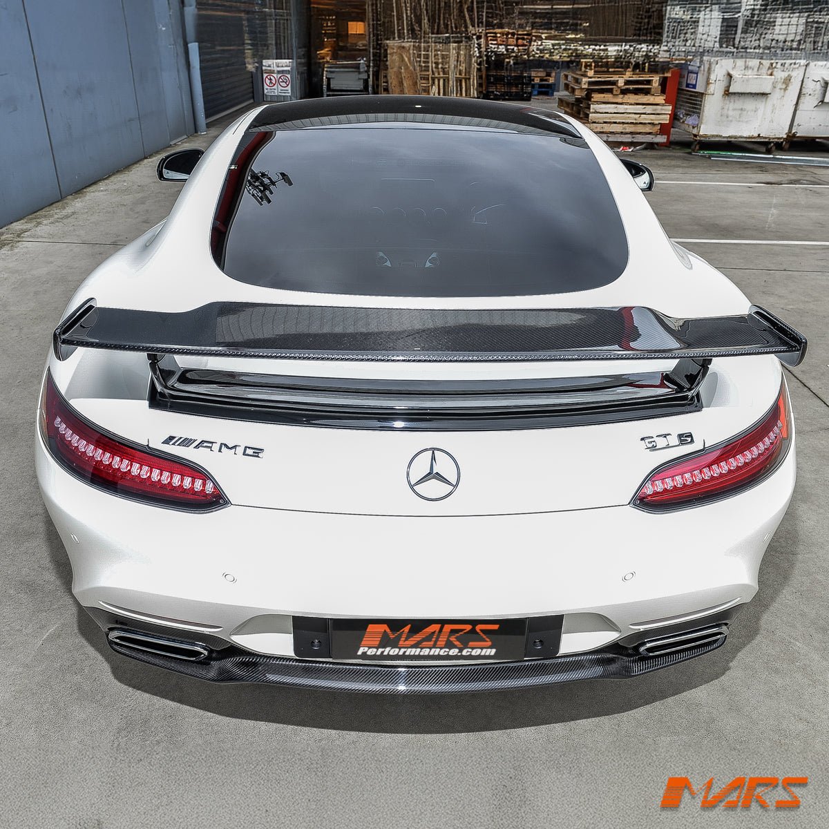 GT - R Style Carbon Fibre Rear Trunk Boot Spoiler Lip Wing Bodykit for Mercedes - Benz AMG GT & GT - S Coupe C190 2016 - 2021 - Mars Performance