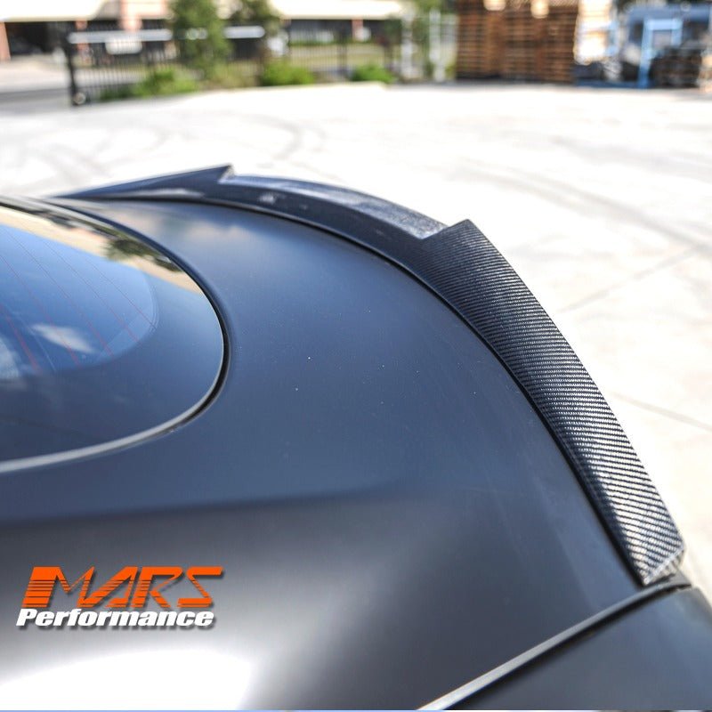 GT - V Style Carbon Fibre Rear trunk boot lip Spoiler Wing for Tesla Model S 2013 - 2018 - Mars Performance