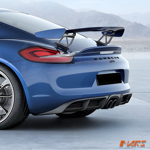 GT4 Style Rear bumper bar diffuser Bodykit for Porsche 981 Cayman & Boxster - Mars Performance