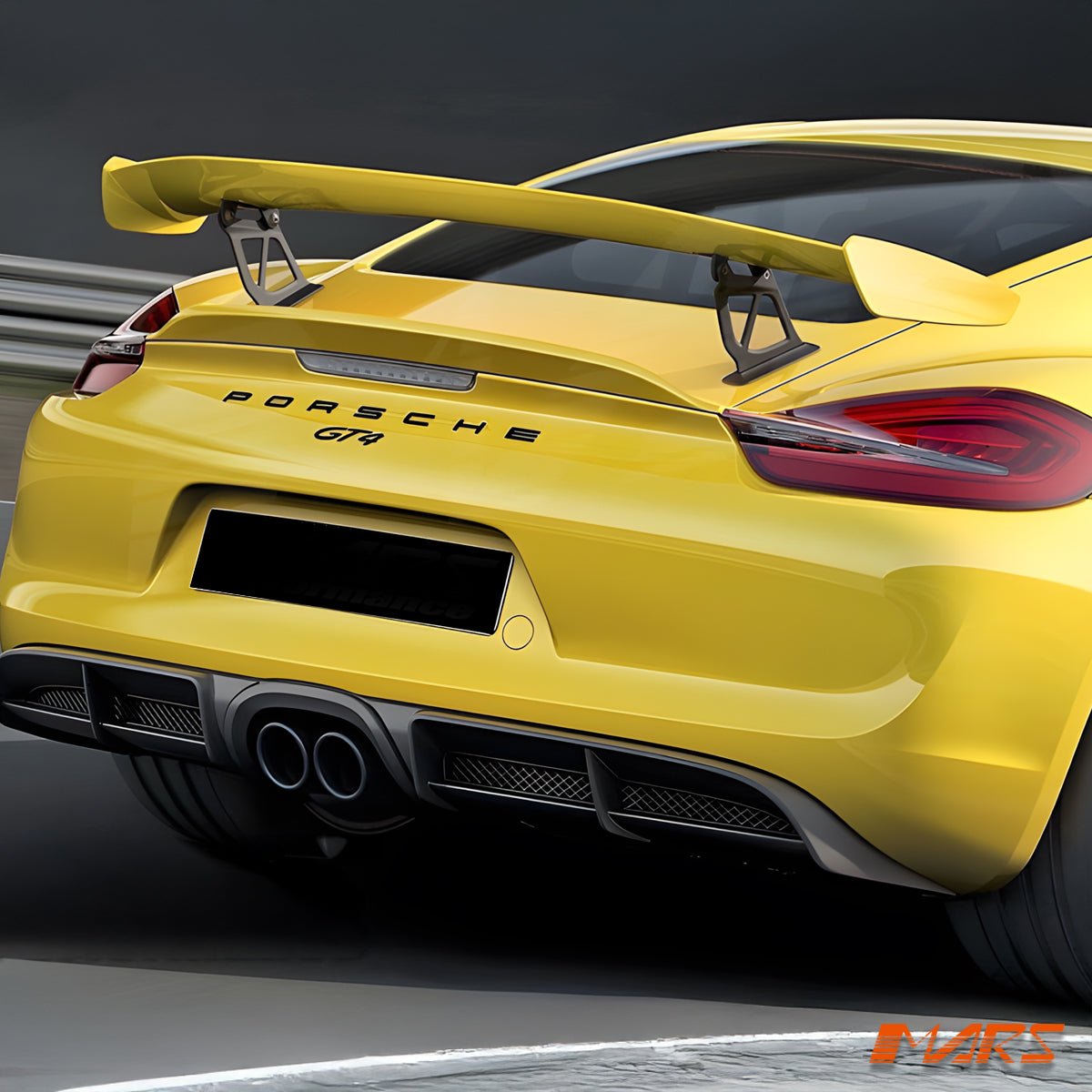 GT4 Style Rear bumper bar diffuser Bodykit for Porsche 981 Cayman & Boxster - Mars Performance