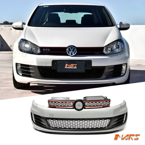 GTI Style Front Bumper Bar Bodykit with Grill & Fog lights for VolksWagen VW Golf VI MK - 6 BodyKit 2009 - 2013 - Mars Performance