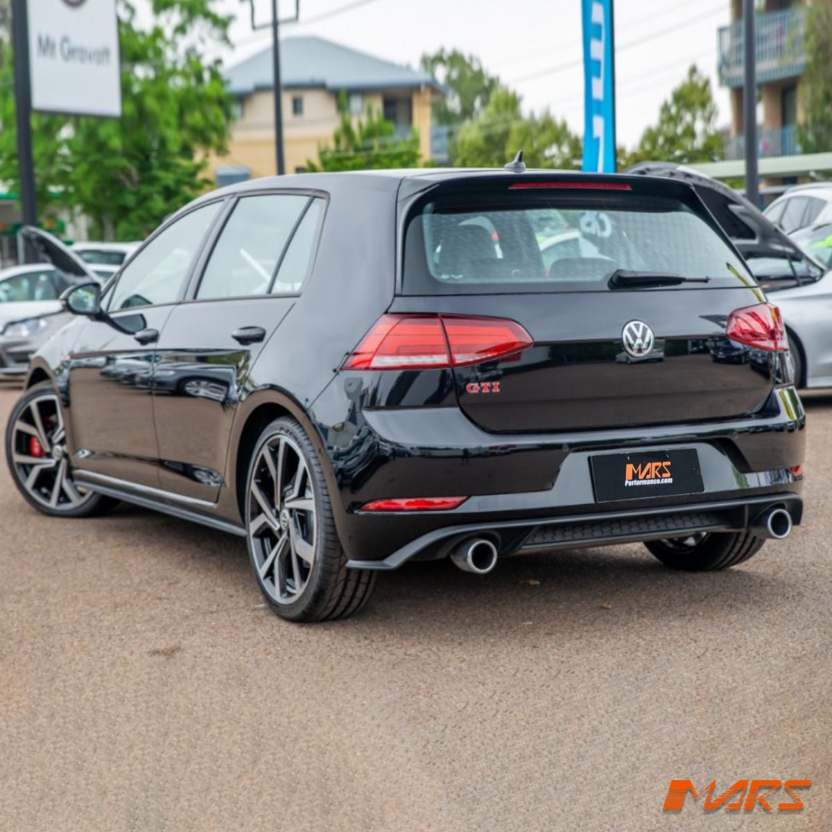 GTi Style Rear Bumper Bar Diffuser for Volkswagen VW Golf 7.5 MK - 7.5 Hatch Bodykit 2018 - 2020 - Mars Performance