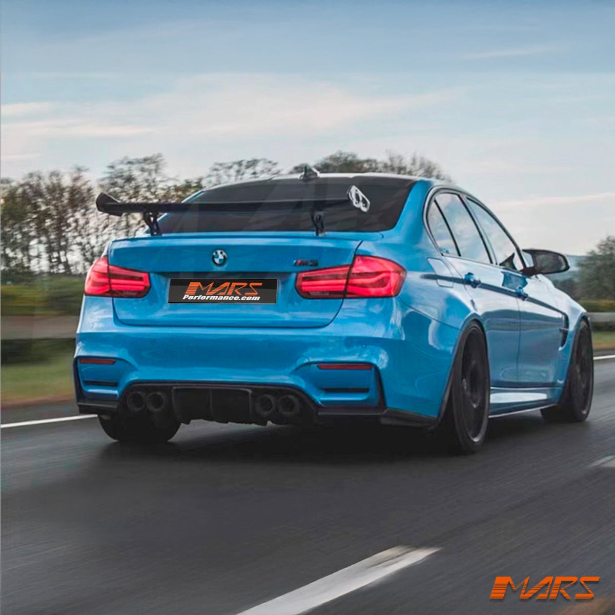 GTS Style Gloss Black Rear Trunk Boot Spoiler Wing Bodykit for BMW 3 Series F30 Sedan & F80 M3 2012 - 2018 - Mars Performance