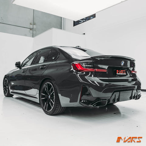High Kick Marble forged Carbon Fibre Rear trunk boot lip Spoiler Wing Bodykit for BMW 3 Series G20 & G80 M3 - Mars Performance