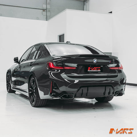 High Kick Marble forged Carbon Fibre Rear trunk boot lip Spoiler Wing Bodykit for BMW 3 Series G20 & G80 M3 - Mars Performance