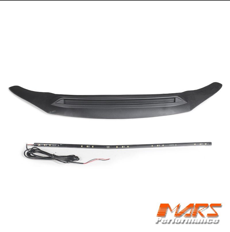 Hood Bonnet Protector Guard Trim Bodykit With LED DRL Lights for Toyota Hilux Revo 2015 to 2024 - Mars Performance