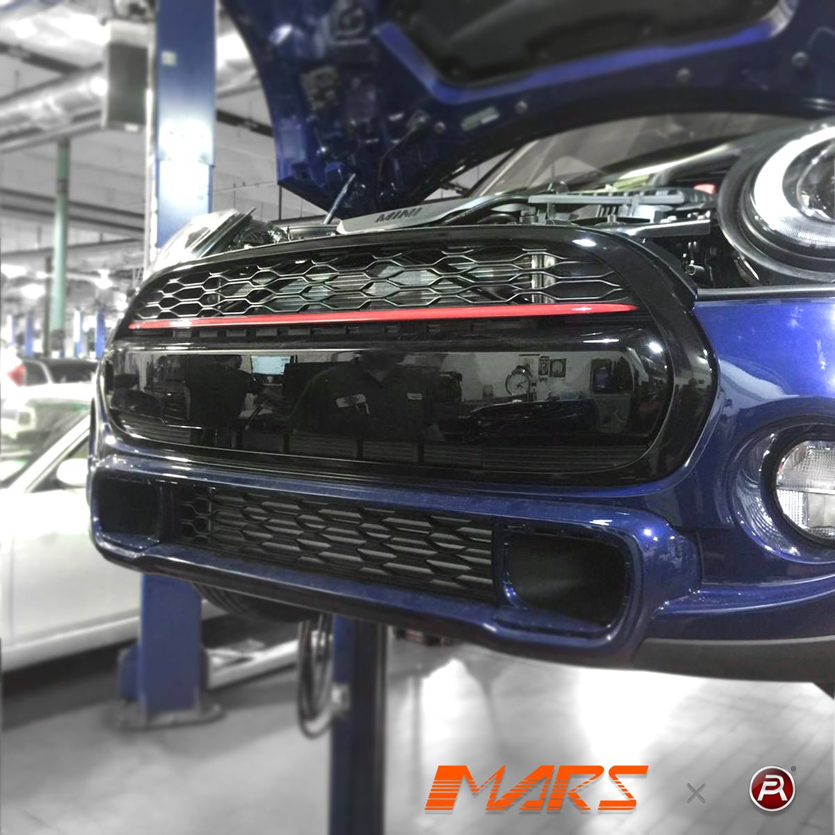 JCW Red Line Style Front Bumper Bar Grill Grille Bodykit for Mini Cooper & Cooper S F55 F56 F57 2014 - 2020 - Mars Performance