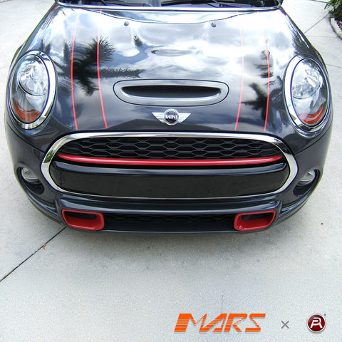 JCW Red Line Style Front Bumper Bar Grill Grille Bodykit for Mini Cooper & Cooper S F55 F56 F57 2014 - 2020 - Mars Performance