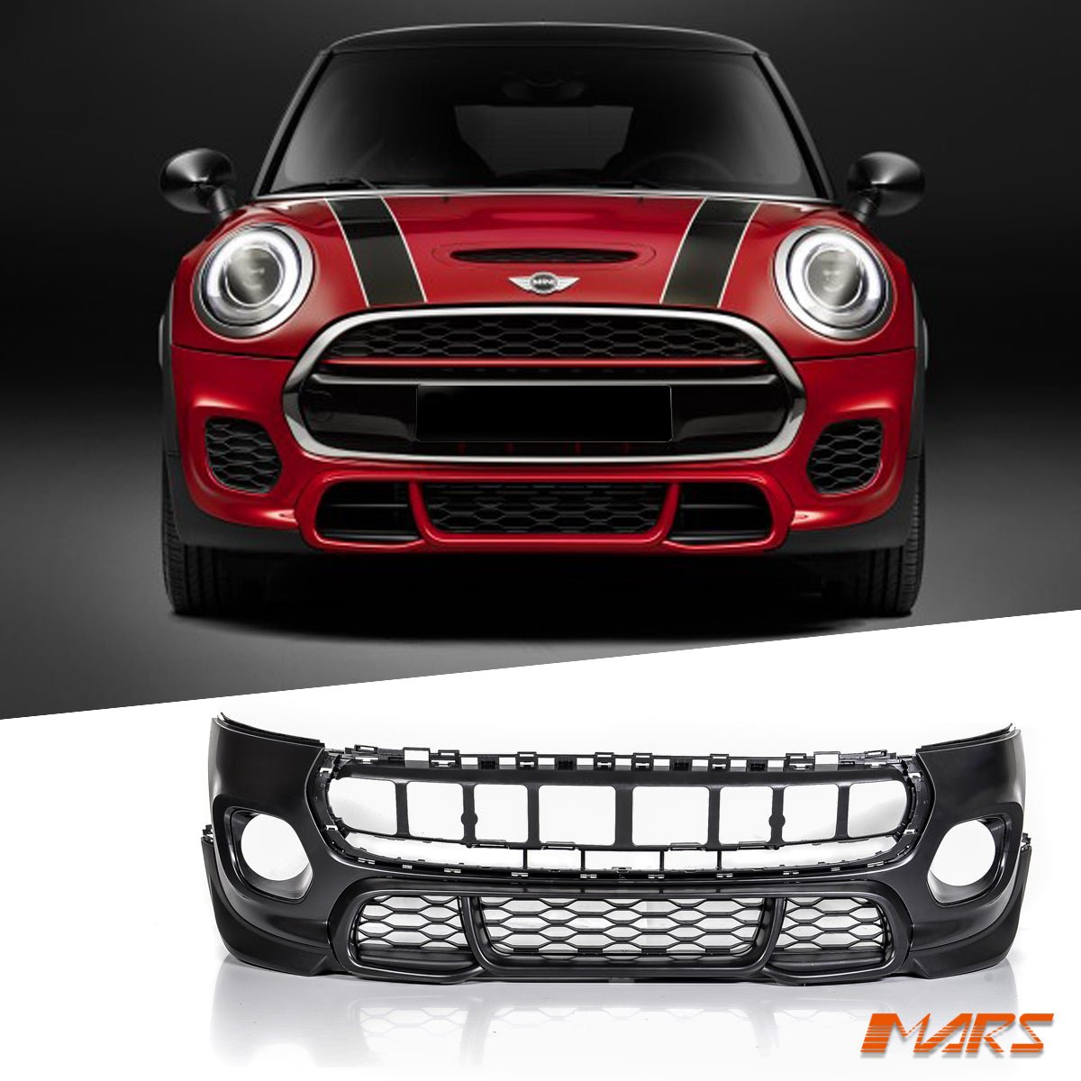 JCW Style Front Bumper bar Bodykit & Grille for Mini Cooper F56 F55 Hatch F57 Convertible 2014 - 2020 - Mars Performance