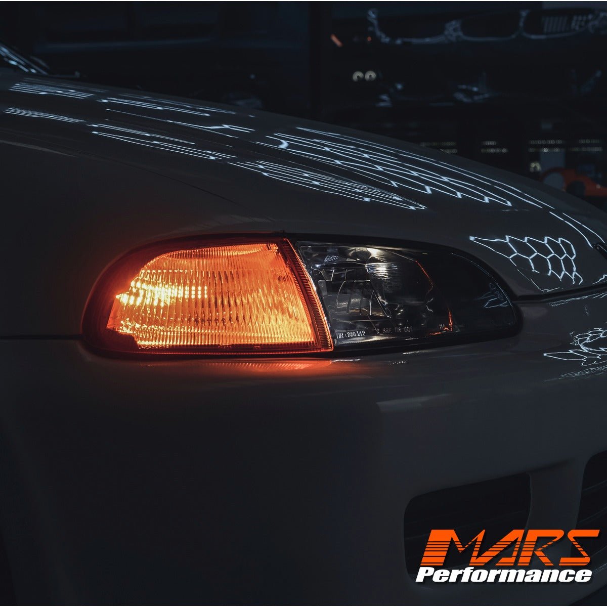 JDM Amber Corner Indicator Turn Signal Lights for Honda CIVIC EG 3 door Hatch 1992 - 1995 - Mars Performance