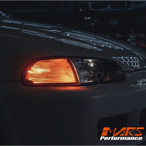 JDM Amber Corner Indicator Turn Signal Lights for Honda CIVIC EG 3 door Hatch 1992 - 1995 - Mars Performance