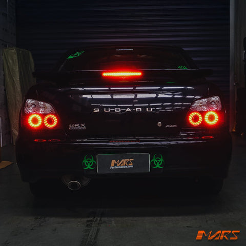 JDM Black Altezza LED Tail Lights for Subaru Impreza GD 2001 - 2003 Sedan - Mars Performance