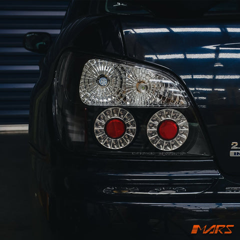 JDM Black Altezza LED Tail Lights for Subaru Impreza GD 2001 - 2003 Sedan - Mars Performance