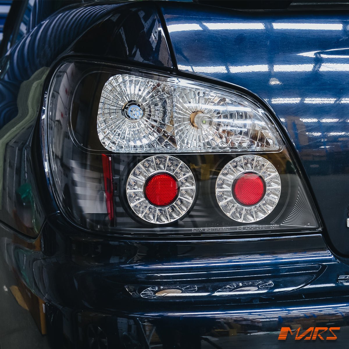 JDM Black Altezza LED Tail Lights for Subaru Impreza GD 2001 - 2003 Sedan - Mars Performance