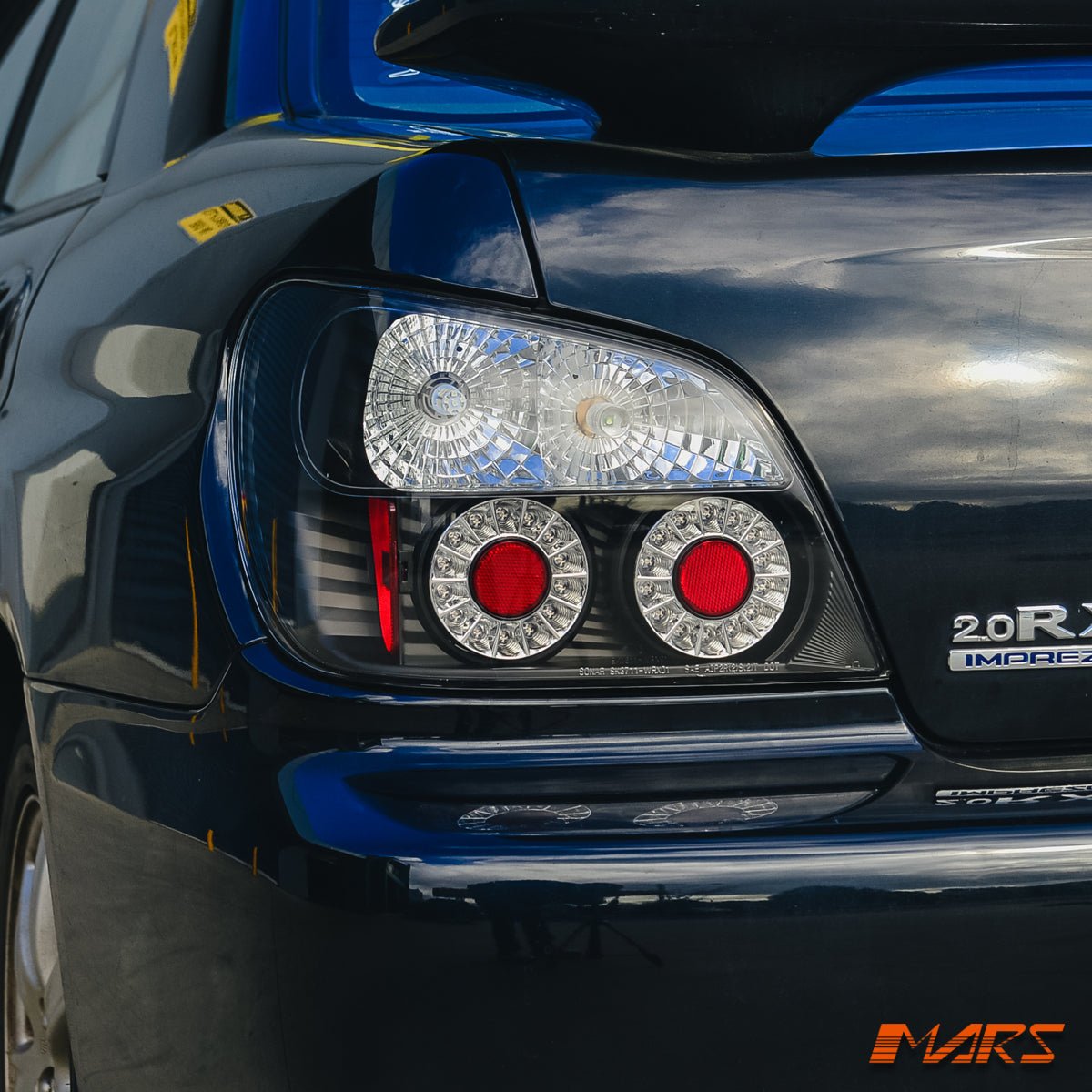 JDM Black Altezza LED Tail Lights for Subaru Impreza GD 2001 - 2003 Sedan - Mars Performance