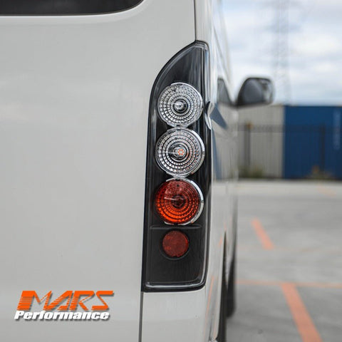 JDM Black Altezza Tail lights for Toyota Hiace VAN 2005 - 2018 - Mars Performance