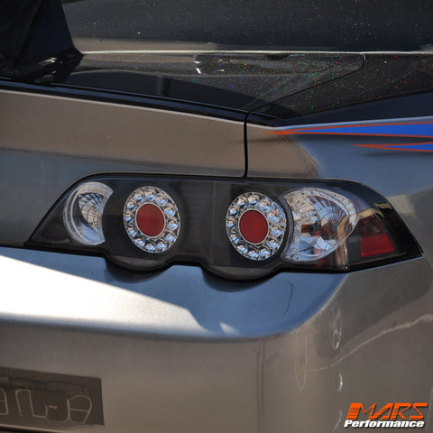 JDM Black LED Altezza Tail Lights for Honda Integra Series 1 2001 - 2004 & DC5 TYPE - R - Mars Performance