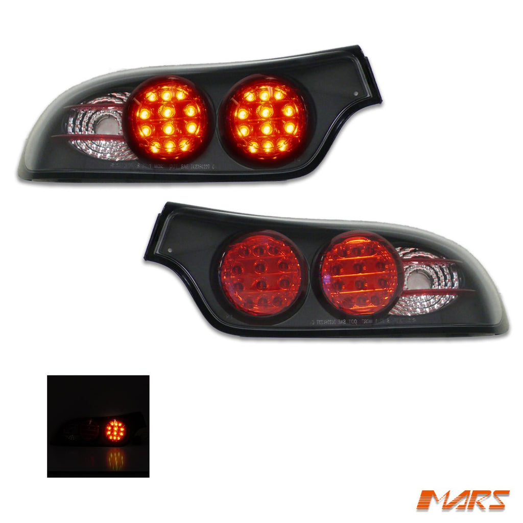JDM Black LED Altezza Tail Lights for MAZDA RX-7 1997-2002 FD3S