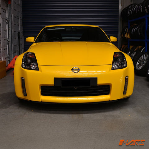 JDM Black LED DRL Projector Head Lights for Nissan Z33 350Z 2003 - 2005 Series 1 - Mars Performance