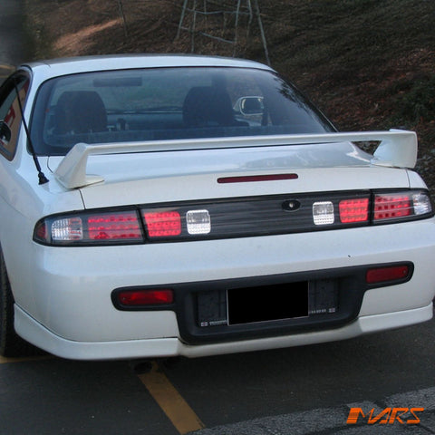 JDM Black LED Tail Lights for Nissan 200SX Silvia S14 1993 - 1998 - Mars Performance
