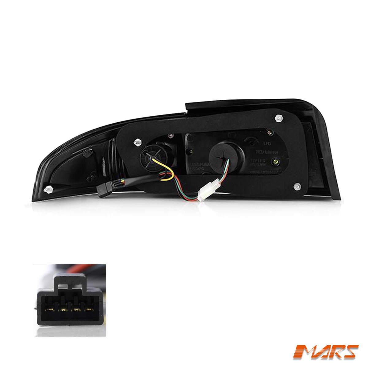 JDM Black LED Tail Lights for Nissan 200SX Silvia S14 1993 - 1998 - Mars Performance