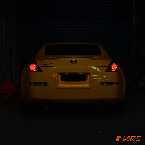 JDM Black LED Tail lights for Nissan 350Z Z33 FairLady 2003 - 2005 Series 1 - Mars Performance