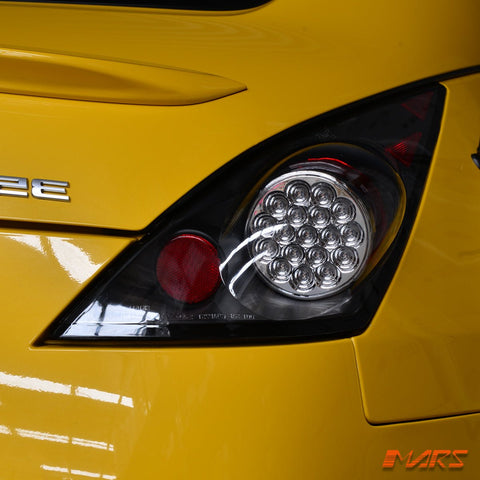 JDM Black LED Tail lights for Nissan 350Z Z33 FairLady 2003 - 2005 Series 1 - Mars Performance