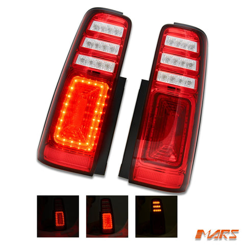 JDM Clear Red LED Tail Lights with LED Indicators for Suzuki Jimny SN 1999 - 2018 - Mars Performance