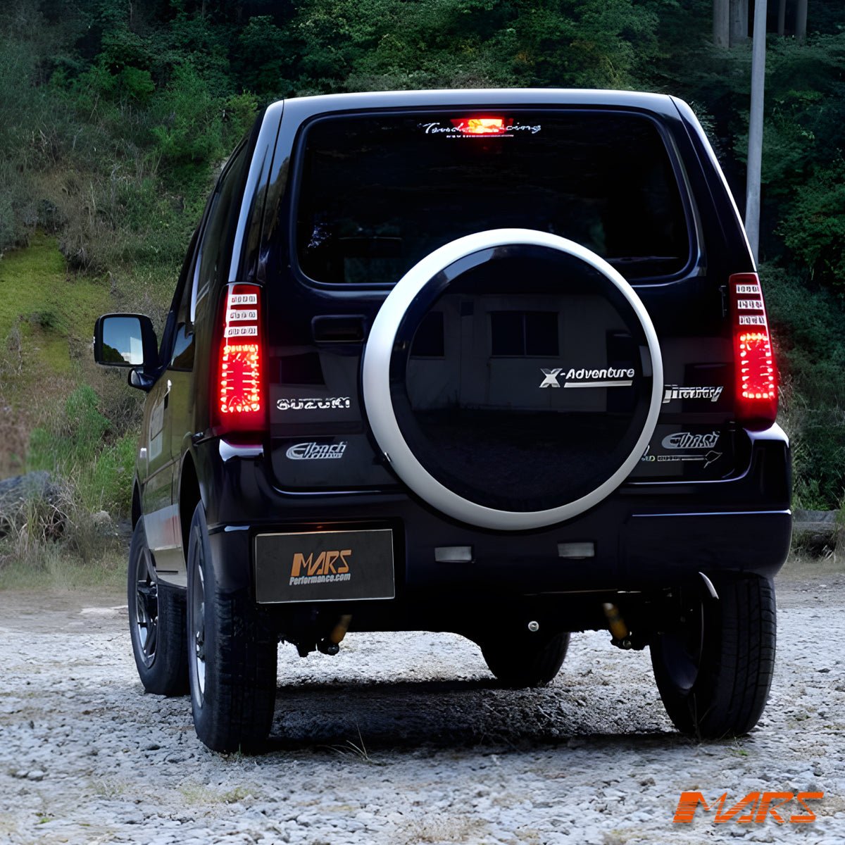 JDM Clear Red LED Tail Lights with LED Indicators for Suzuki Jimny SN 1999 - 2018 - Mars Performance