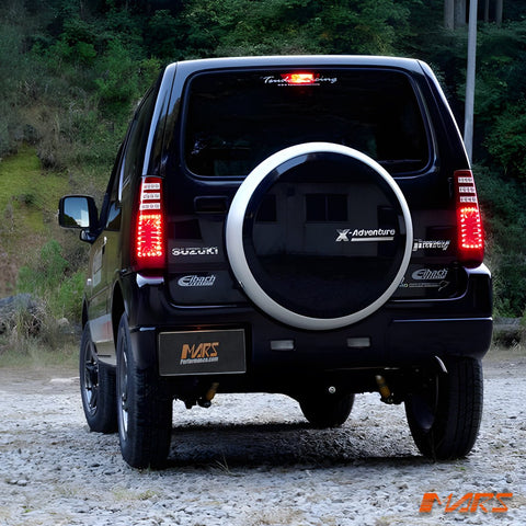 JDM Clear Red LED Tail Lights with LED Indicators for Suzuki Jimny SN 1999 - 2018 - Mars Performance