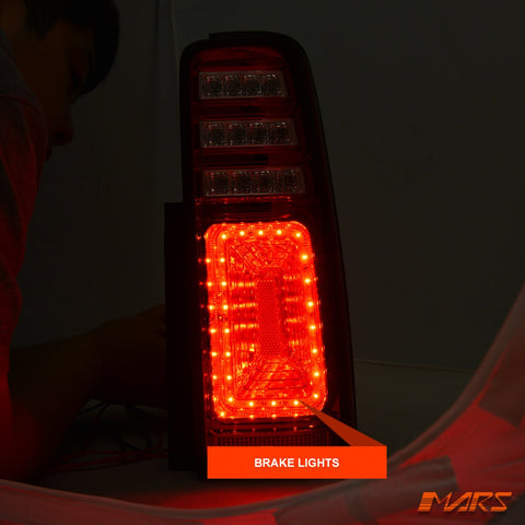 JDM Clear Red LED Tail Lights with LED Indicators for Suzuki Jimny SN 1999 - 2018 - Mars Performance