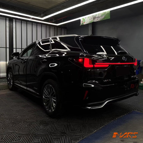 JDM RED Full LED Tail Lights with Sequential Indicator & Garnish for Lexus RX RX200T RX300 RX350 RX450H AL20 2016 - 2020 - Mars Performance