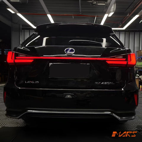 JDM RED Full LED Tail Lights with Sequential Indicator & Garnish for Lexus RX RX200T RX300 RX350 RX450H AL20 2016 - 2020 - Mars Performance