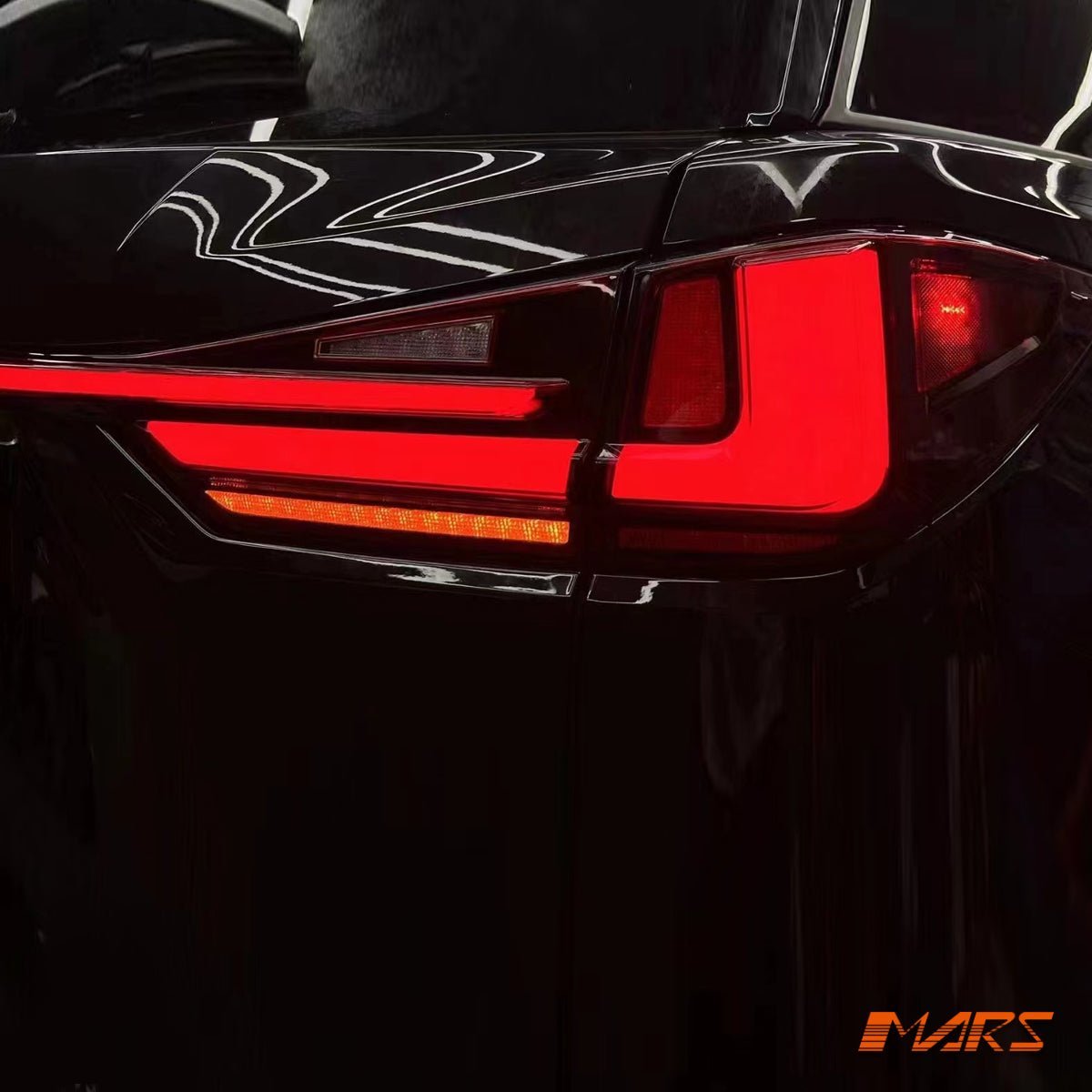 JDM RED Full LED Tail Lights with Sequential Indicator & Garnish for Lexus RX RX200T RX300 RX350 RX450H AL20 2016 - 2020 - Mars Performance