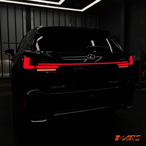 JDM RED Full LED Tail Lights with Sequential Indicator & Garnish for Lexus RX RX200T RX300 RX350 RX450H AL20 2016 - 2020 - Mars Performance