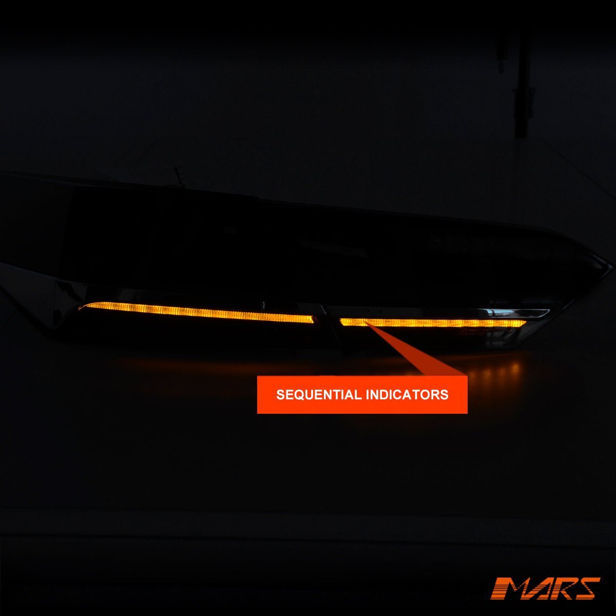 JDM Smoked Black 3D Stripe Bar Full LED Tail Lights with Sequential Indicators for Toyota Camry 2018 - 2024 - Mars Performance