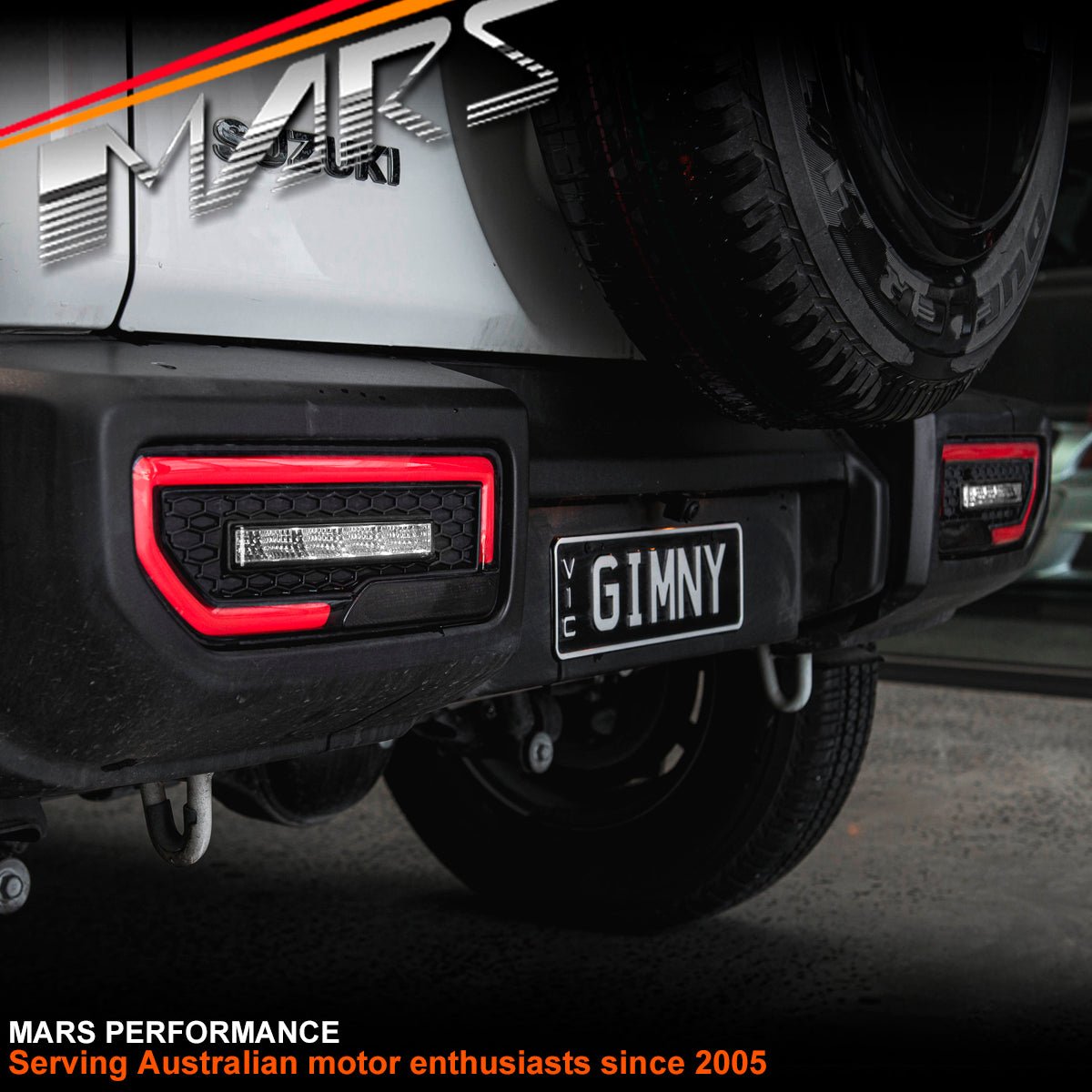 JDM Smoked LED Sequential Indicator Tail Lights for Suzuki Jimny GJ JJ 2019 - 2024 - Mars Performance