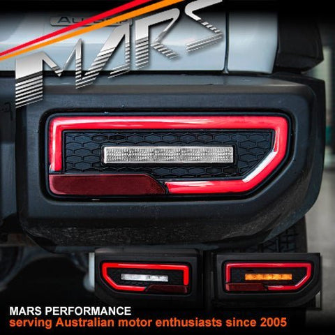 JDM Smoked LED Sequential Indicator Tail Lights for Suzuki Jimny GJ JJ 2019 - 2024 - Mars Performance