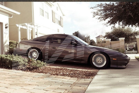 Klutch SL1 15 x 8.5 Inch Silver Mesh with Deep Chrome Dish Alloy Wheels Rims 4 x 100 ET17 - Mars Performance
