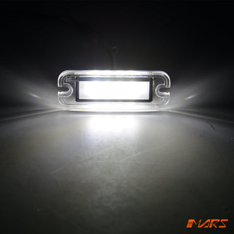 LED Rear Bumper Number Plate License lights for Mercedes - Benz W463 G - Class 1986 - 2018 & E55 E63 AMG - Mars Performance